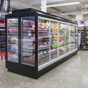 upright refrigerated display case / for shops