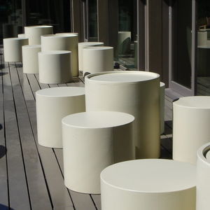 contemporary pouf