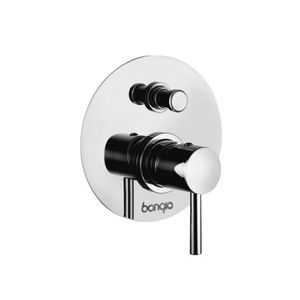 shower mixer tap / built-in / chromed metal / electronic