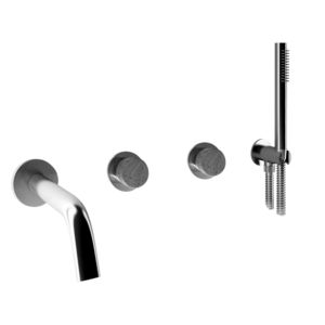 double-handle shower mixer tap