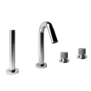 double-handle shower mixer tap