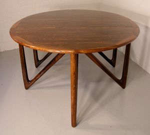 Scandinavian design dining table - 1964-69 - paere dansk - rosewood ...