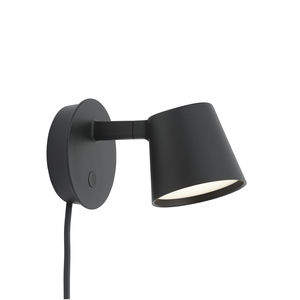 Mullan Lighting Cairo Up & Down Contemporary LED Wall Light with Dual Cone  Base - Black