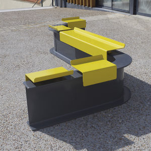 contemporary public bench