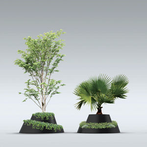 thermo-lacquered steel planter