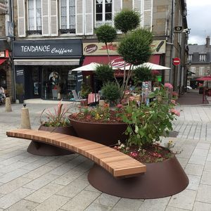 wooden planter