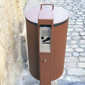 pedestal ashtray / galvanized steel / COR-TEN® steel / outdoor