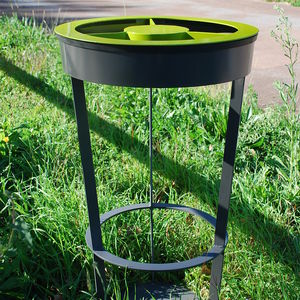 public trash bag holder
