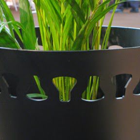 galvanized steel planter / round / contemporary / for public spaces