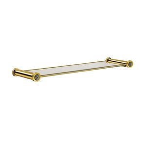 wall-mounted shelf / contemporary / Swarovski® crystal / chrome-plated brass