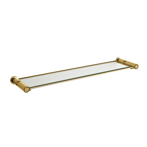wall-mounted shelf / contemporary / brass / for hotels