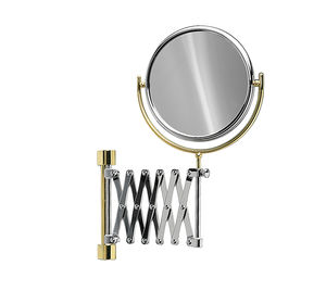 wall-mounted bathroom mirror / magnifying / double-sided / traditional