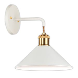 contemporary wall light / brass / steel / incandescent