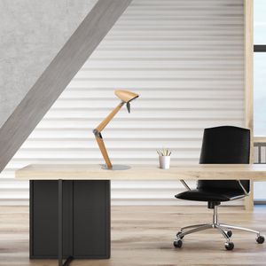 desk lamp / Scandinavian style / steel / lacquered steel