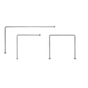 aluminum shower curtain bar