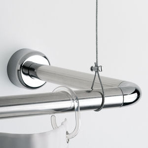 metal shower curtain bar