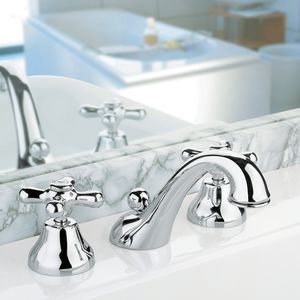 double-handle washbasin mixer tap 1