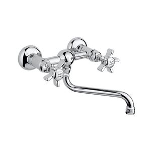 wall-mounted double-handle mixer tap