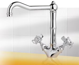 countertop double-handle mixer tap