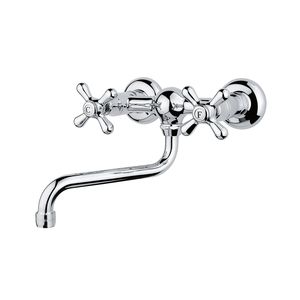 wall-mounted double-handle mixer tap 1