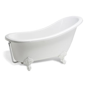 bathtub with legs / oval / composite