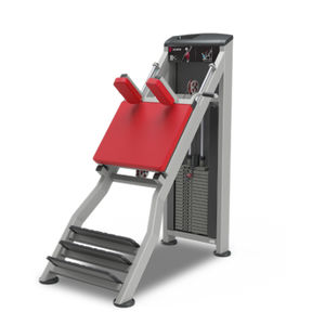 inclined leg press weight training machine