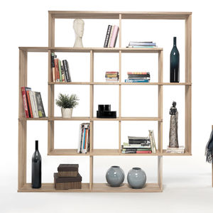 contemporary shelf / oak / solid wood / walnut