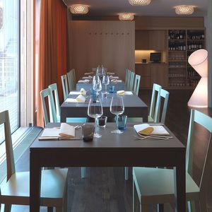 contemporary table / lacquered wood / beech / rectangular