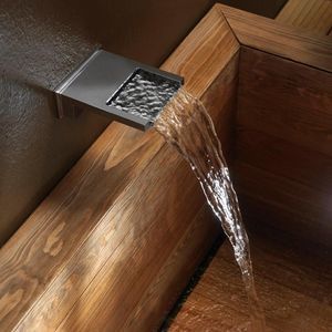 chrome-plated brass bathtub spout
