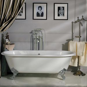 double-handle bathtub mixer tap