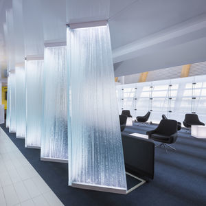 transparent glass panel