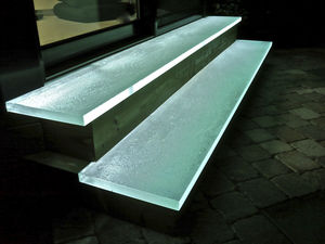 glass step