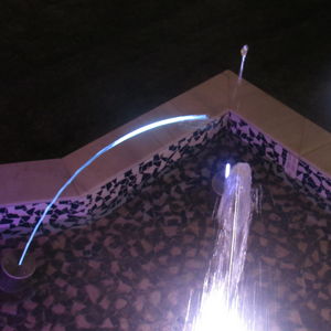 recessed floor fountain jet