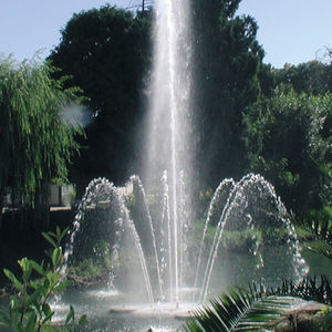 garden fountain