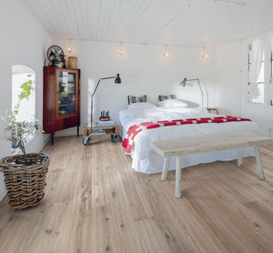 engineered parquet floor / glued / floating / oak