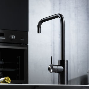 stainless steel mixer tap / kitchen / 1-hole / swivel spout