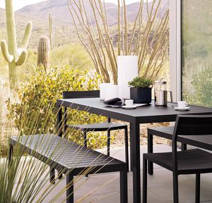 contemporary garden bench