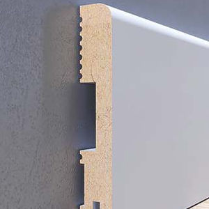 white baseboard