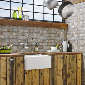 indoor tile / wall / ceramic / rectangular