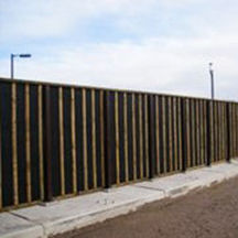 noise barrier with modular panels