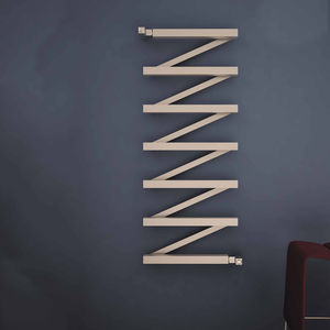 hot water radiator / stainless steel / contemporary / wall-mounted