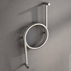 hot water towel radiator / stainless steel / contemporary / wall-mounted