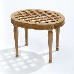 Louis XVI footrest / wooden / garden