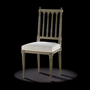 Louis XVI style chair / upholstered / wooden