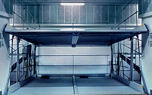 inclined parking platform