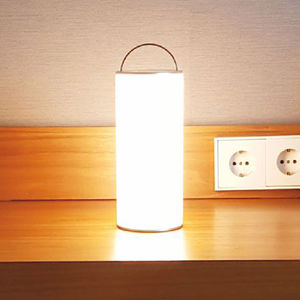 portable lamp / contemporary / glass / dimmable