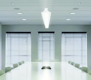 hanging light fixture / LED / fluorescent / linear