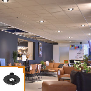 recessed ceiling downlight / LED / round / aluminum