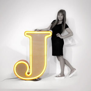 floor-standing lamp / original design / aluminum / acrylic