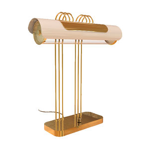 table lamp / traditional / aluminum / brass